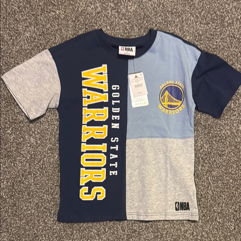 Golden State Warriors T-shirt youth size 8. NWT
